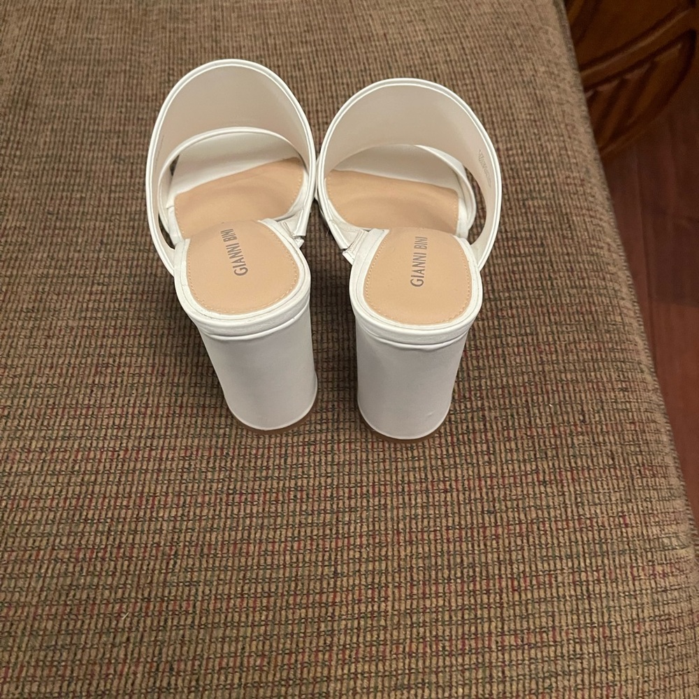 White sandals Only worn once